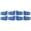 Blue Exterior Door Hinge Cover Trim Bezels Kit For Jeep Wrangler JK JKU 2007-17