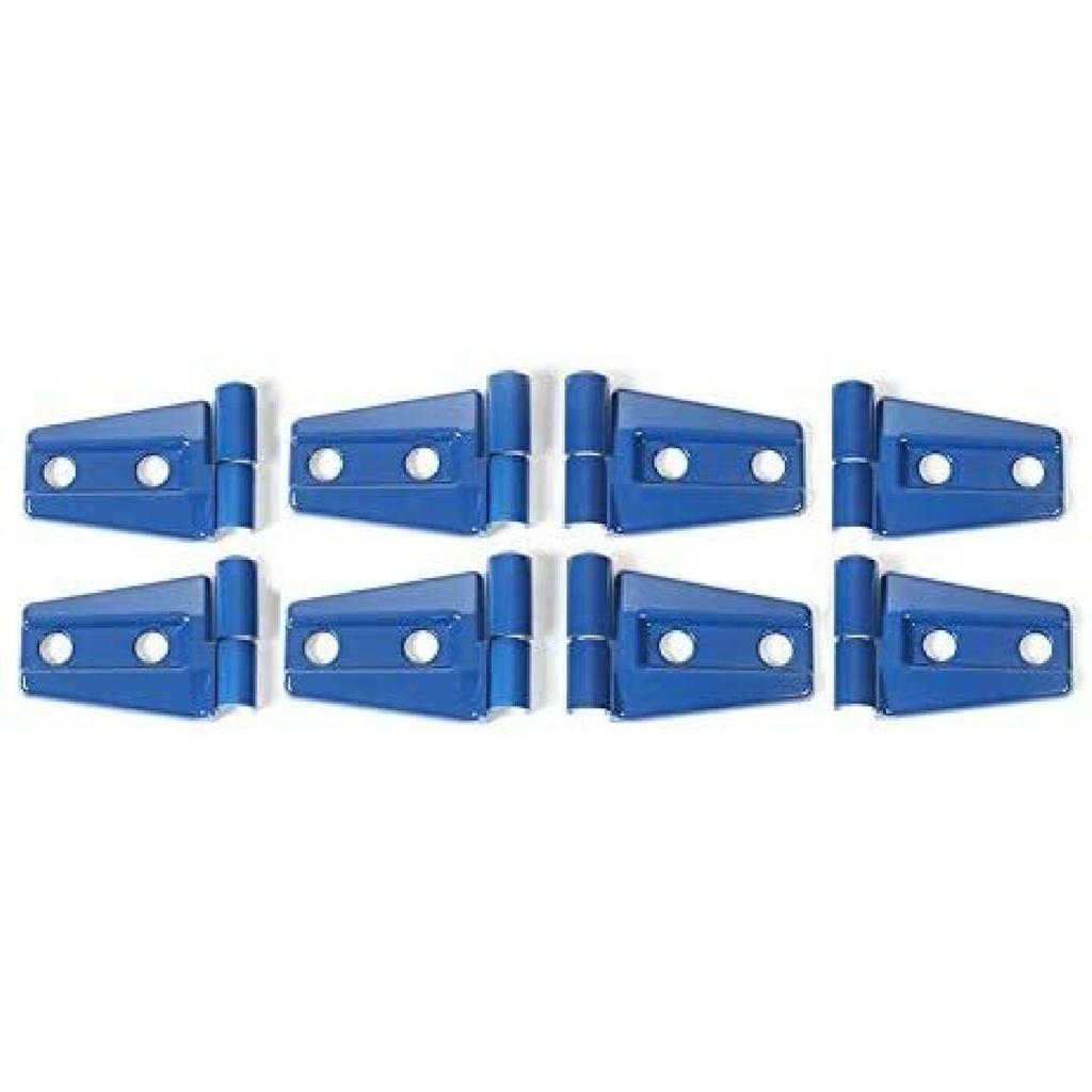 Blue Exterior Door Hinge Cover Trim Bezels Kit For Jeep Wrangler JK JKU 2007-17