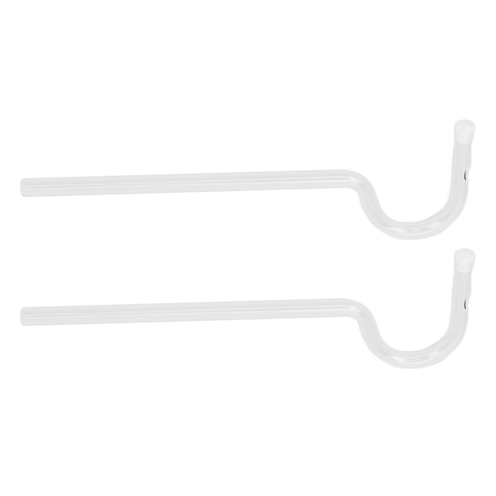 Glass Straws Set Reusable Long Flute Shape Drinking Straws Glass Set with Cleaning Brush