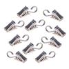 10Pcs Metal Shower Curtain Clips Bathroom Drape Hook Hanger Clamps Accessories