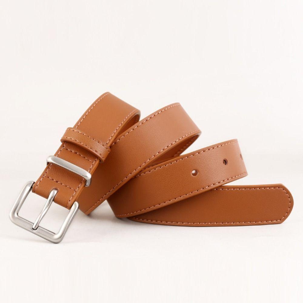 Solid Color Women Belt Fashion Decorative Belt Casual Waistband Belt  All-Match