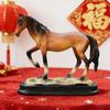 Simulated Horse Figurine Bring Good Luck Wealth Horse Resin Statue Fengshui Decoration Home Office Desktop Ornament Year of Horse Gift