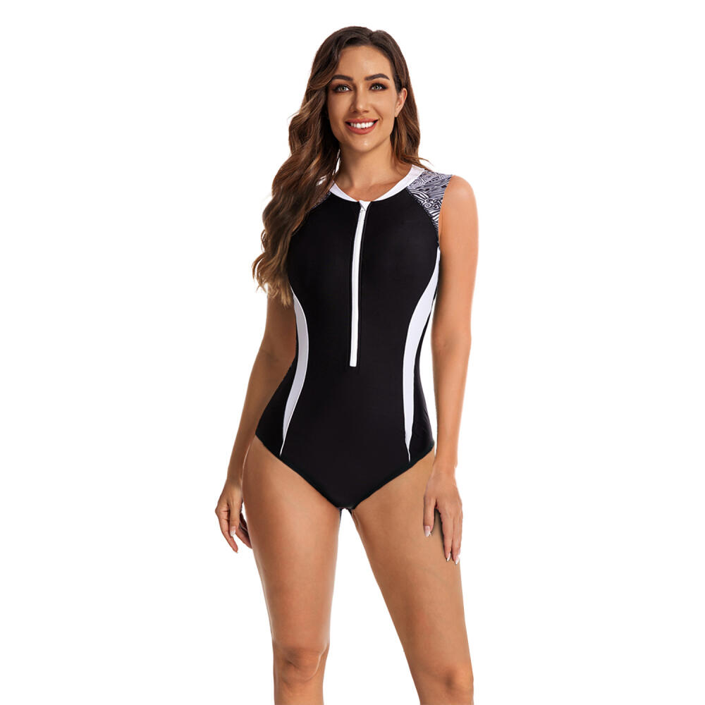 Sleeveless One-piece Surfing Suit Sunscreen Women's Swimsuit Diving Suit Fashion Swimsuit