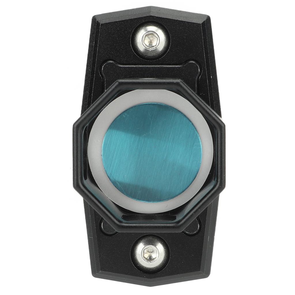 Aluminum Alloy Octagonal Billiard Pool Cue Chalk Holder with Clip Billiard Pool Cue Snooker Accessory Black