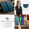 For iPhone 15 Plus Vintage Leather Flip Wallet Case with RFID Blocking Card Slot, Matte Retro Folio Cover for Women Men (4 Colors)