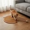 Round Cat Scratch Mat LowShed Scratching Pad for Indoor Cats, Kittens Pink 35CM