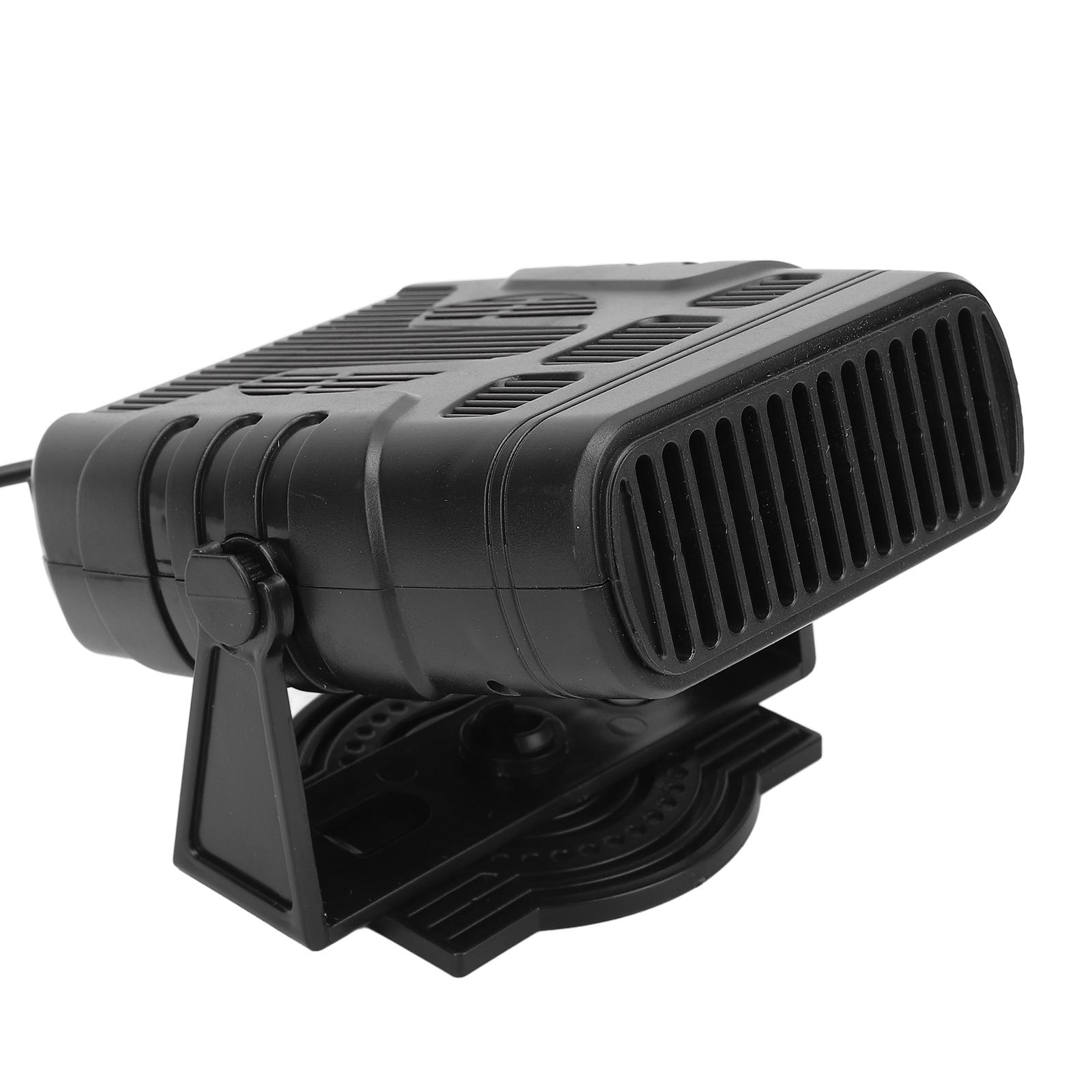 

12V 120W Car Window Defogger Portable Windshield Defroster Heater with Cigarette Lighter Plug for Quick Demisting and Defrosting чорний