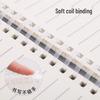 Creative B5 Thick Soft Rubber Coil Notebook for Students - A5 Horizontal Lined Grid Diary Stationery