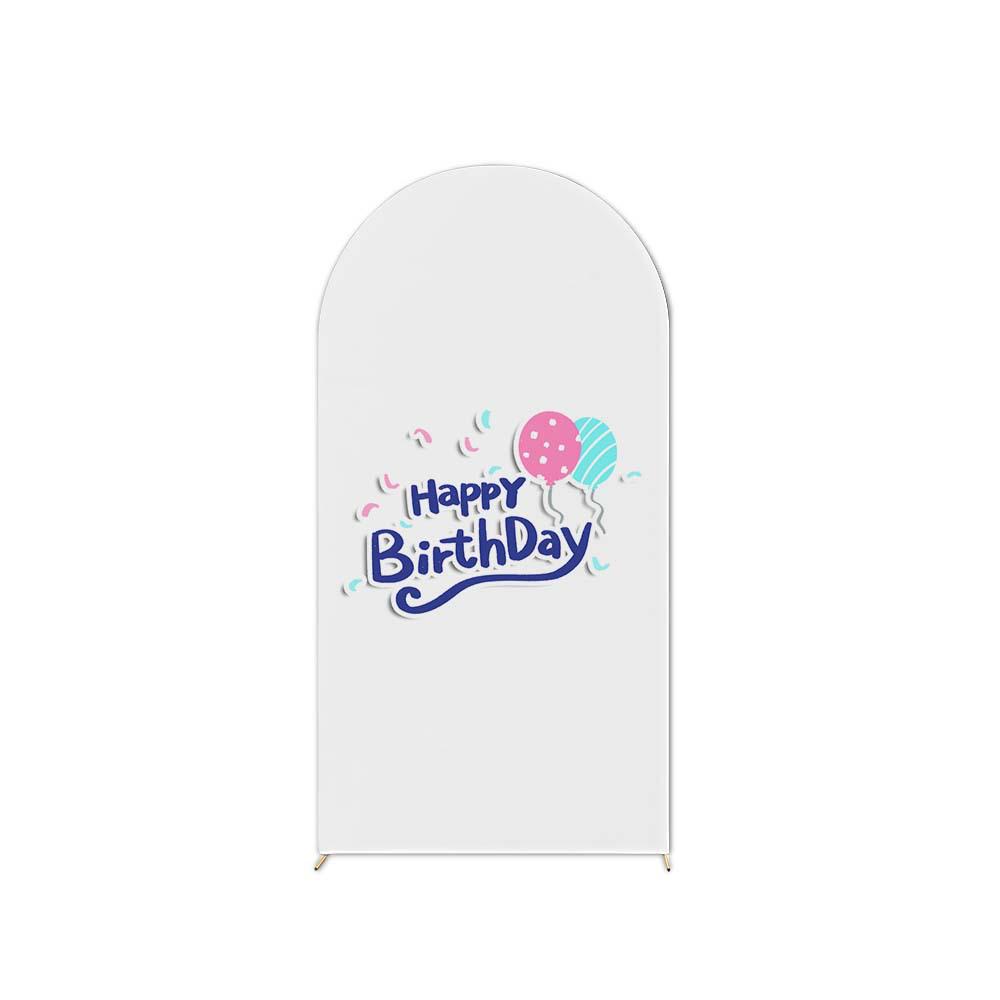 Birthday Party U-Shaped Elastic Arch Cover for Decorative Photography Scenes