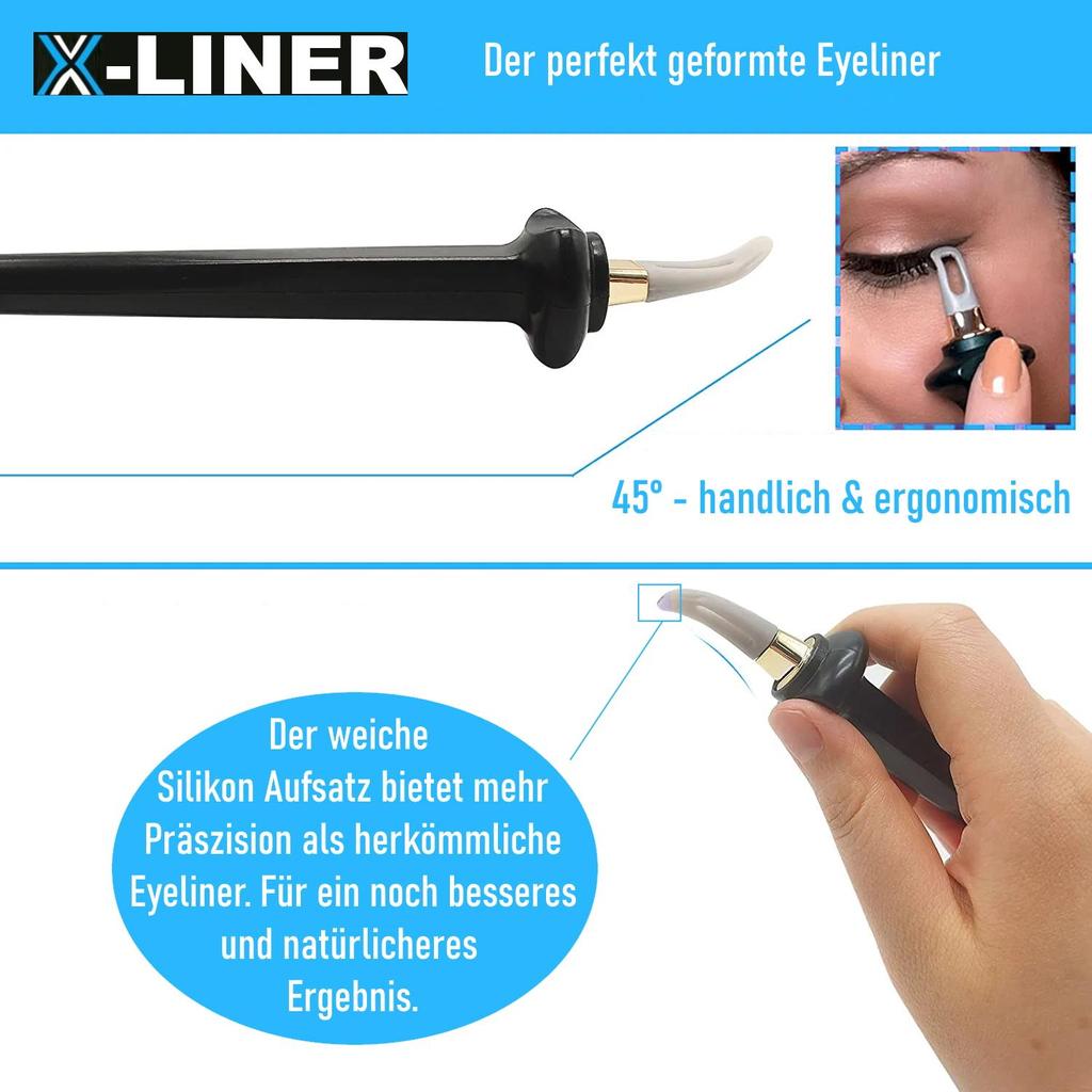 X-LINER Silikonowe Narzędzie do Eyelineru Szablon wodoodporny Rysik do Eyelineru Żelowy Długopis