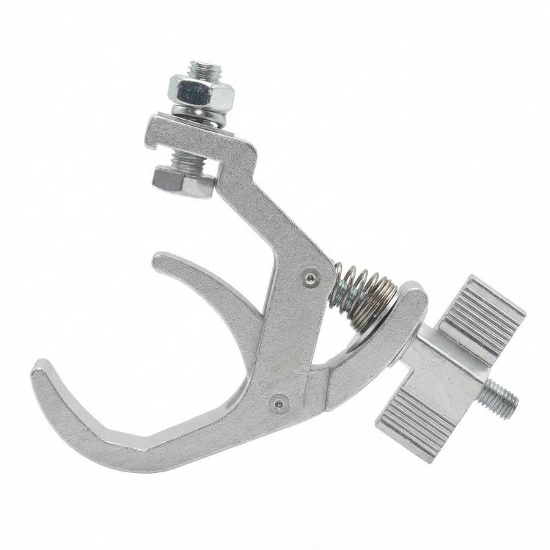 Heavy Duty Stage Light Truss Clamp 25mm Foldable Hook Aluminum Alloy Bracket 150kg Load for Concert Lighting Installation