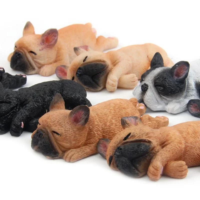 1pc French Bulldog Sleeping Fridge Magnet Refrigerator Home Decor Healthy Color Random