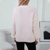 Vintage Collision Color O Neck Loose Long Sleeve Knitwear Cardigan Sweater Top Autumn Winter