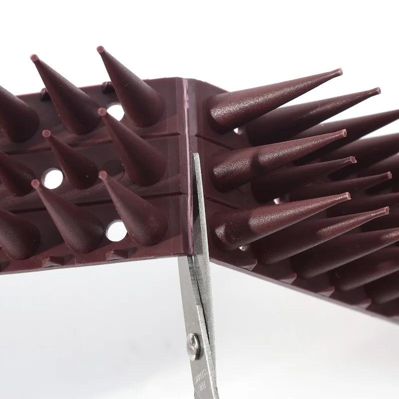 10x Punte Anti-Uccelli in Plastica Deterrente Antifurto per Giardino Punte per Recinzione Muro Prova Piccioni Gatti Strumenti di Prevenzione Anti-Arrampicata Punte Gatto