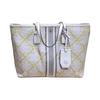 Tb T Monogram Vine Pattern Fabric And Faux Leather Tote Bag Women Tote Ivory 82593-107