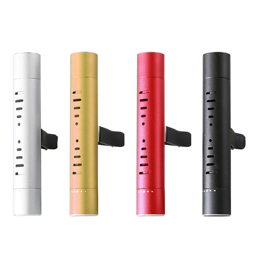 Autoduft, individueller Entlüftungsclip, zylindrischer Entlüftungsclip für ätherische Öle im Auto, Diffusor mit 10 Nachfüllstäbchen für Auto, Büro, Küche