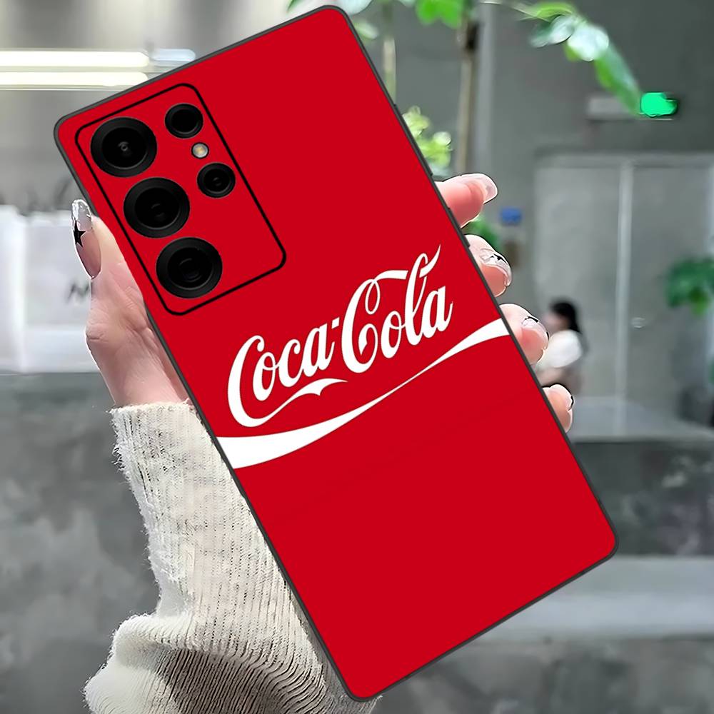 C-Coca-Cola Phone Case For Samsung S 24 Fe 25 Ultra Plus 20 Lite 21 30 22 23 24 22 Ultra 5G Fundas
