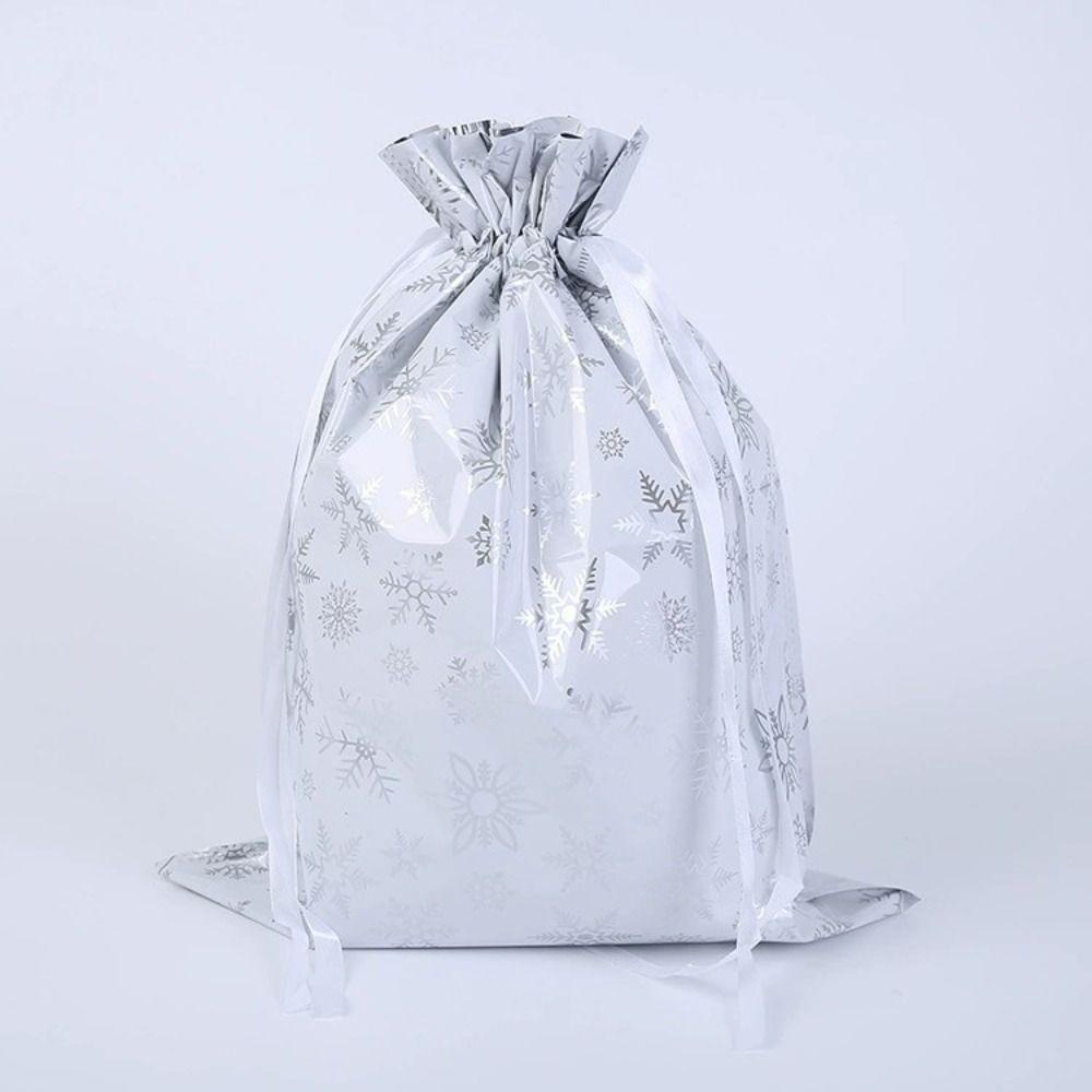 5Pcs Drawstring Christmas Candy Bags Large Candy Cookie Packaging Bag 2024 Gift Bag