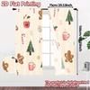 2pcs,Curtains Christmas Cute Decorations (3) Print Popular Curtains 100% Polyester Curtains Festive Perfect for Bedroom,