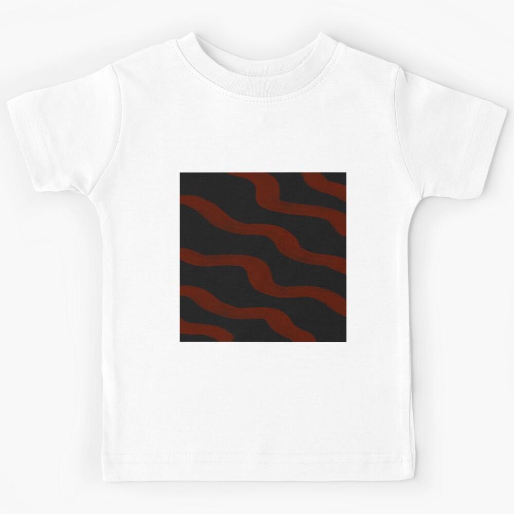 Black and Red Pattern Kids T-Shirt 110