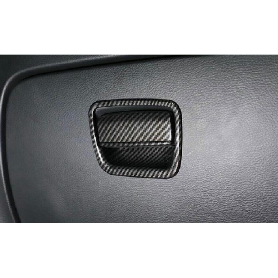 For BMW X1 E84 2010-2015 ABS Carbon Fiber Co-Pilot Glove Boxes Handle Cover Trim