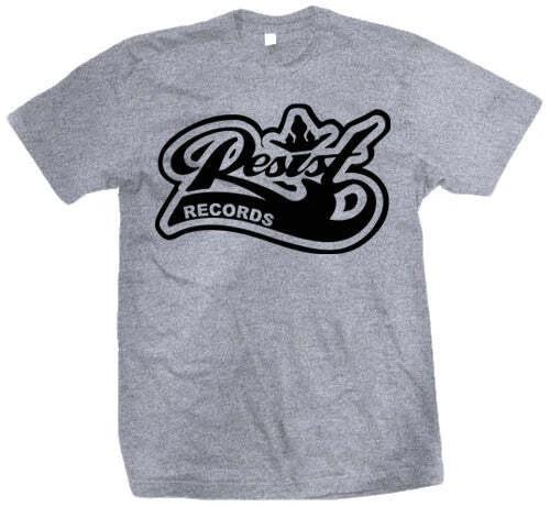 New Music Resist  Logo  Black on Sport Grey T Shirt XL