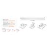 SucceBuy Mini Split Line Set Cover PVC Decorative Pipe Line Cover For Air Conditioner Easy To Install Paintable for Heat Pump