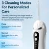 Cordless Water Flosser Teeth Picks with 3 Modes, 4 Replacement Jet Tips, Portable Waterproof 200ML Oral Irrigator Dental Cleaner