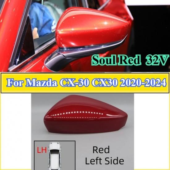 

Крышка зеркала заднего вида на левую дверь, цвет Soul Red, для Mazda CX-30 CX30 -2024