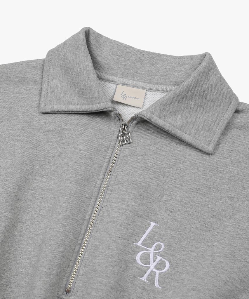 Rosiro L&R Half Zipup Long Ops Melange Gray