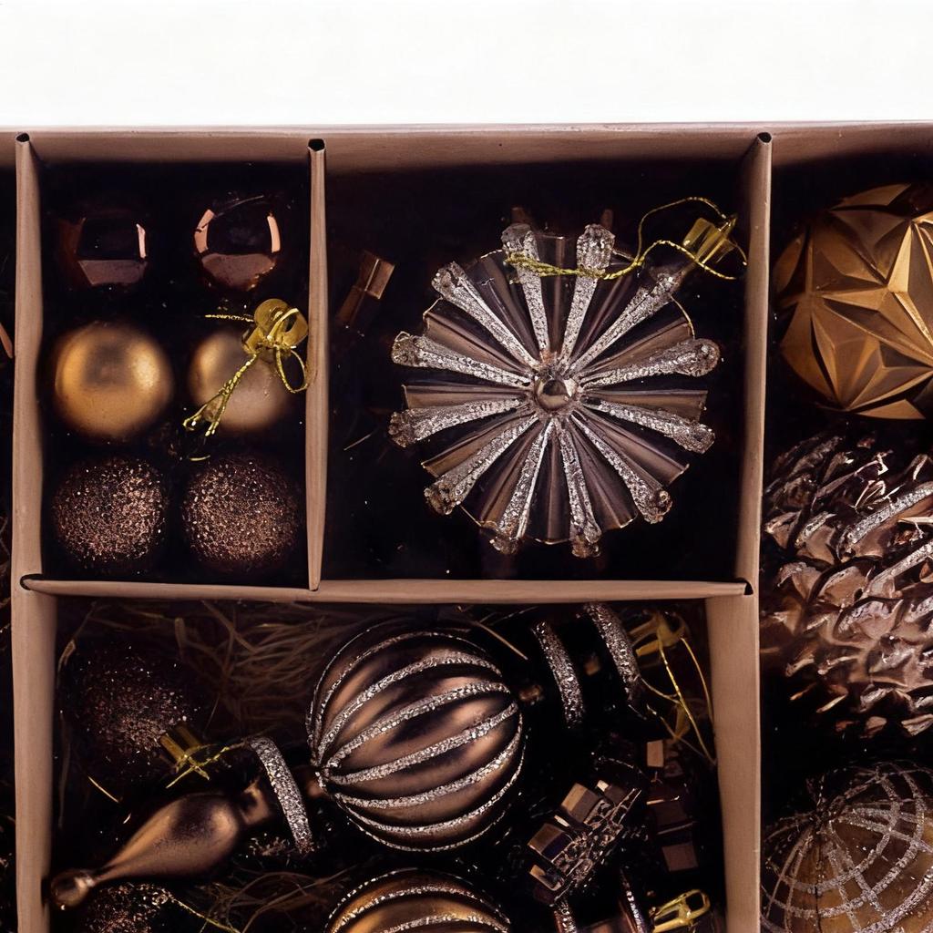 Christmas Tree Ornaments Set 53 Pieces Party Decorations Festive Ball Set Christmas Tree Decorations For Home Decor Party Indoor