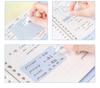 Raccoglitore ad anelli B5 con chiusura a scatto, quaderno premium estetico, taccuino per journaling per studenti, planner con pagine interne orizzontali