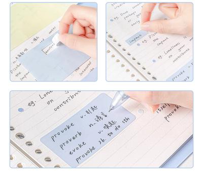 B5 Snap Closure Ring Binder Notebook Premium Aesthetic Binder Journaling Notepad for Students Horizontal Inner Page Planner