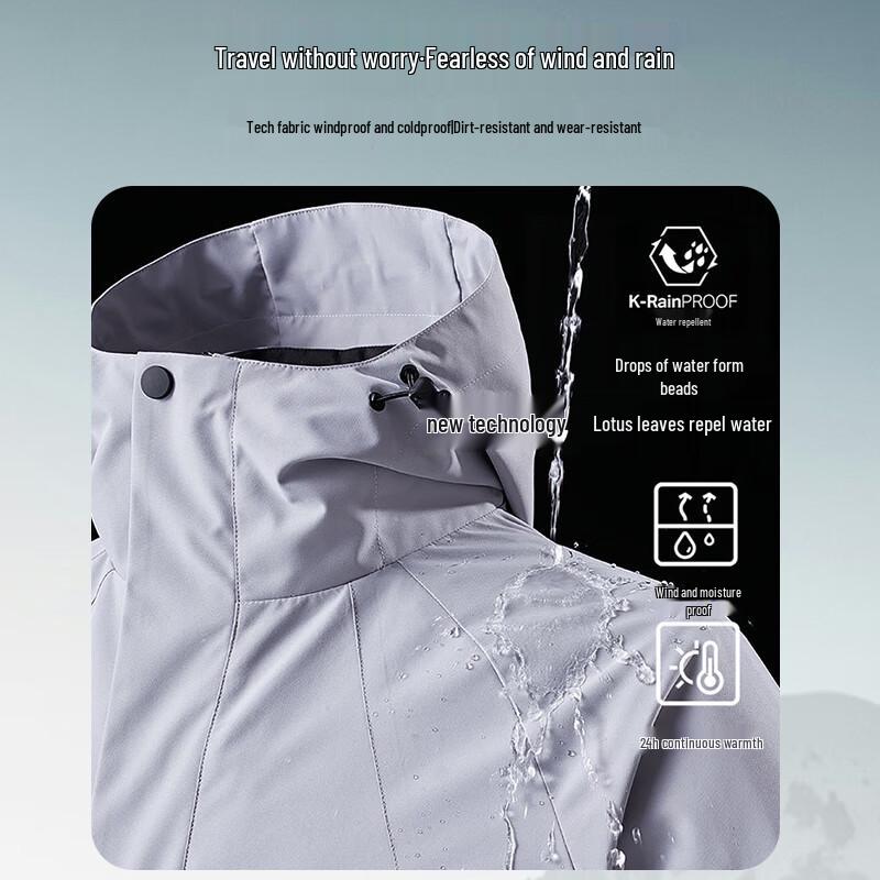 Unisex Outdoor Windproof Waterproof Trekking Jacket