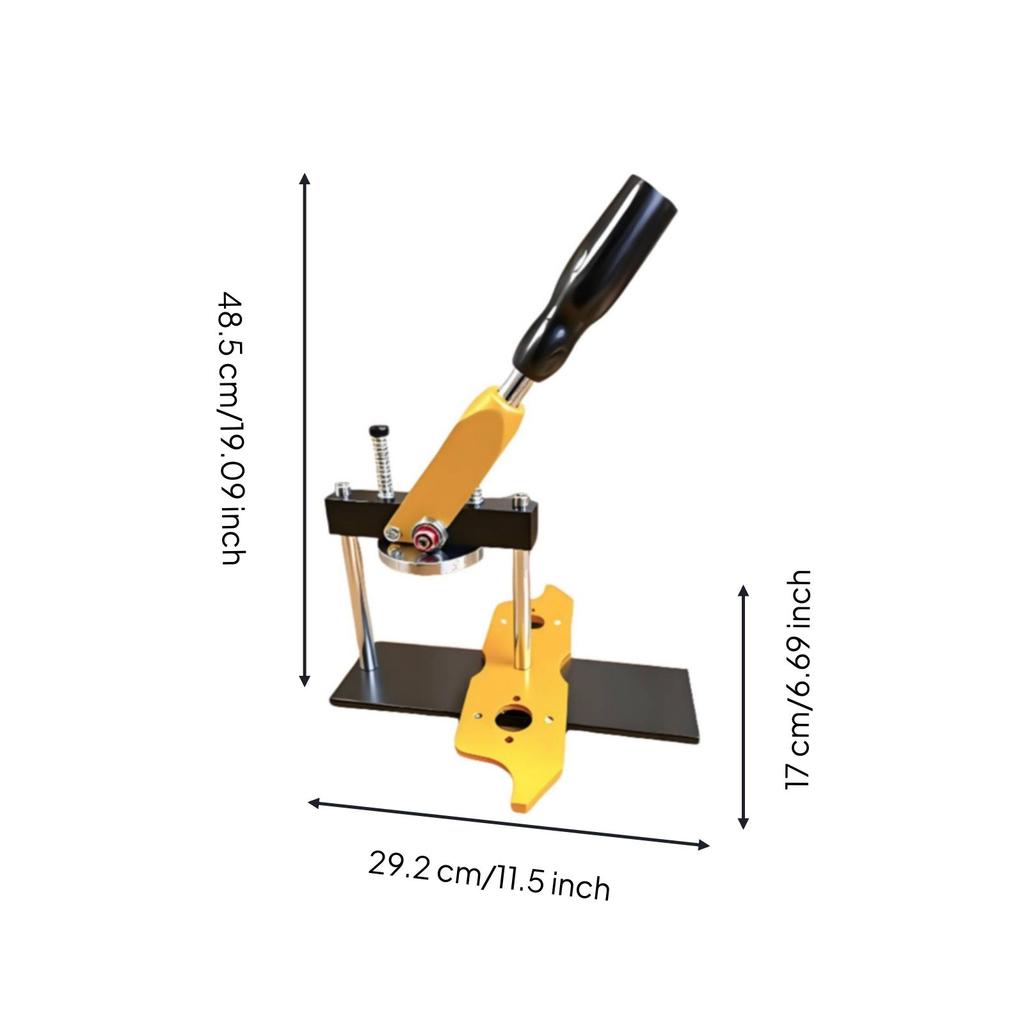 Button Maker Machine Hand-Press-Style Pin Press Tabletop for Craft Studios