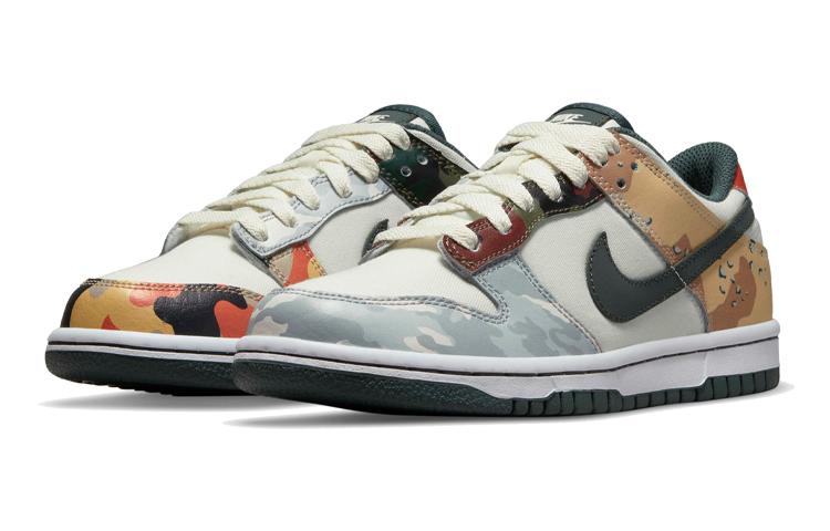 Nike Dunk Low Sail Multi-Camo GS DB1909-100 35.5