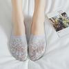 3Pairs Lace Mesh Breathable Boat Socks, Comfy & Simple Low Cut Invisible Socks, Women's Stockings & Hosiery