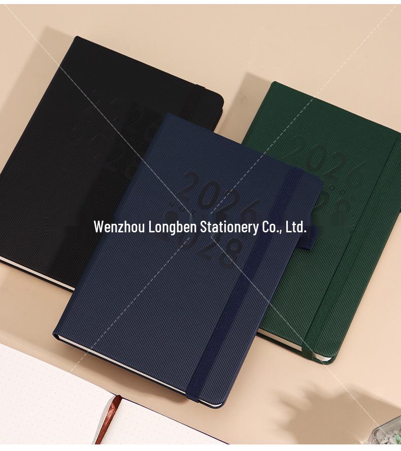 2026-2028 English Agenda Planner: Thickened Weekly & Monthly Calendar Book