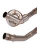 Kawasaki Z750/Z800 Modified Stainless Steel/Titanium Exhaust Swirl Header Pipe