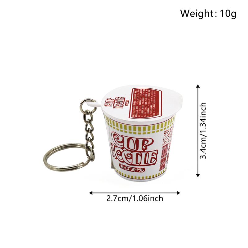 1 Piece Japan And South Korea Kimchi Bucket Keychain Simulation Food Toys Mini Cute Korean Ramen Noodle Pendant