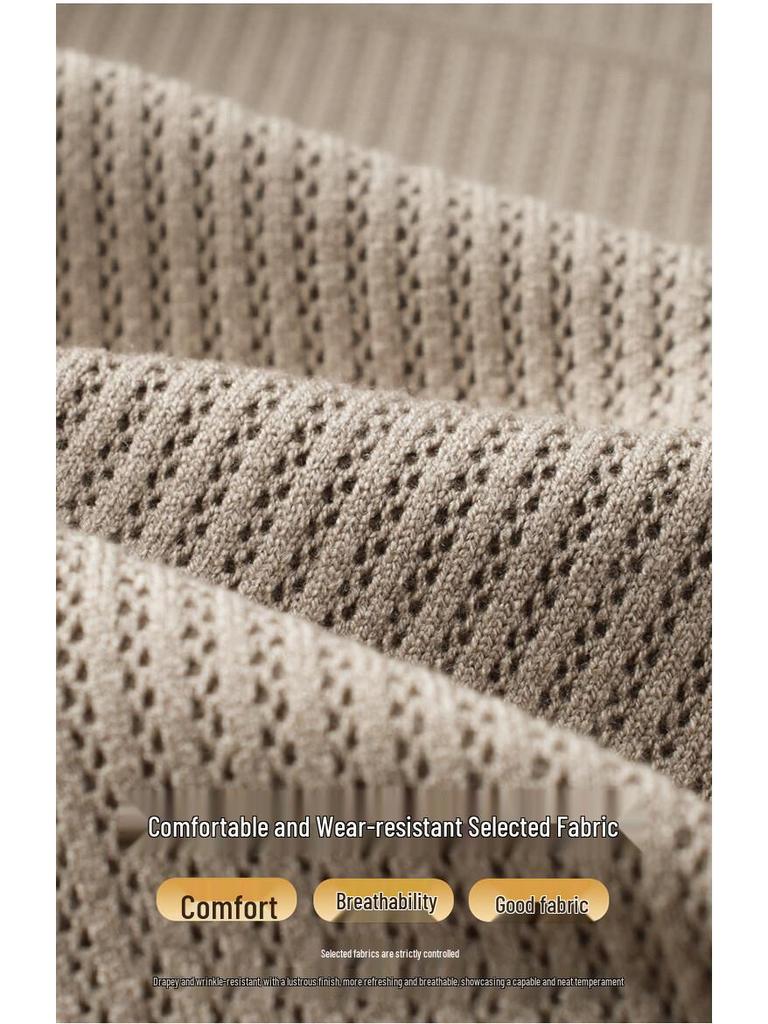 Woodpecker Men's Autumn Knitted Cardigan: Business Casual, Fashionable & Versatile for Middle-Aged Men