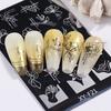 Simple Flowers Nail Art Stamping Plates Set 3D French Floral Butterfly Leaf Printing Template Plate Nail Stencils Manicure Tools