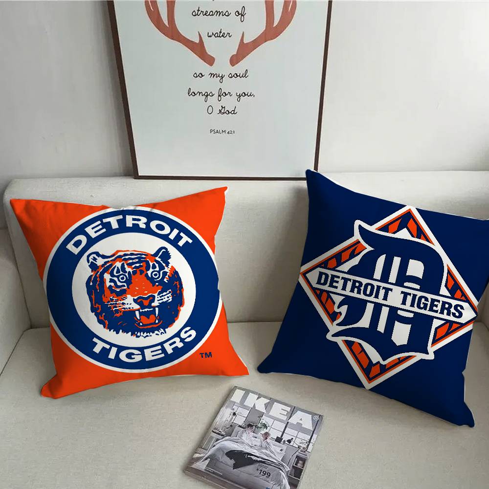 Decor T-Tigers D-Detroit Pillow Case Home Decor Throw For Sofa Bed Car Room Decor Gift Idea