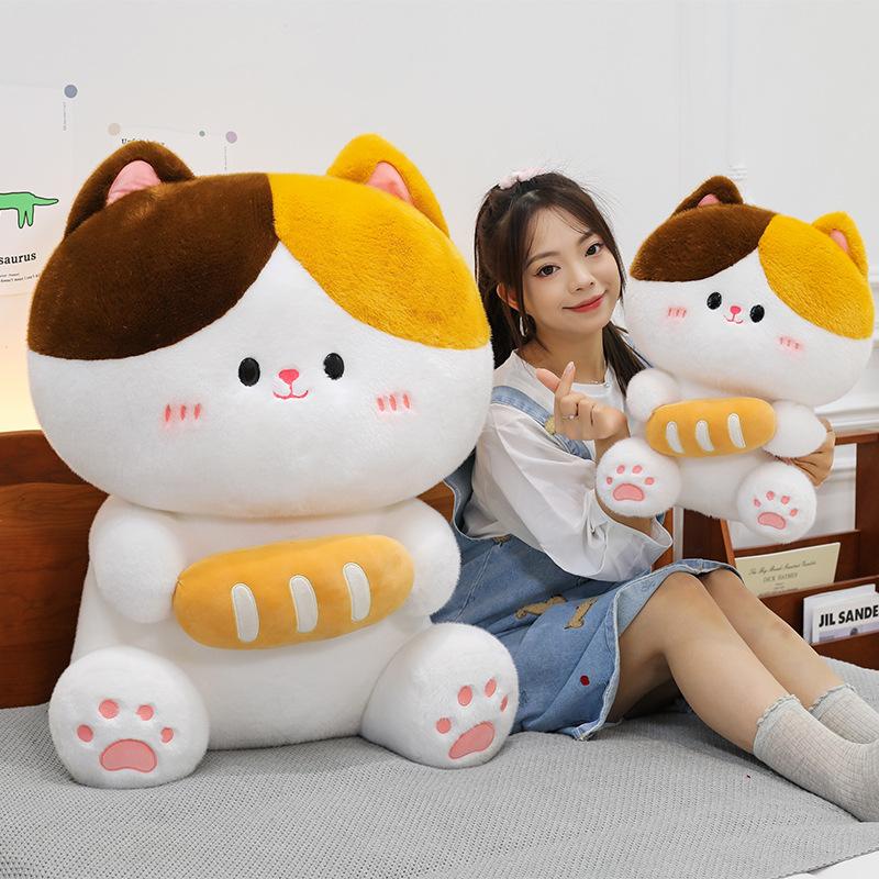 Cute and Cute Baguette Cat Plush Toy Kitten Doll Doll Doll Children's Pillow Gift