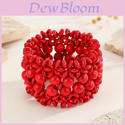 Böhmisches afrikanisches Holzperlenarmband mit Gummizug für Sommerurlaubszubehör