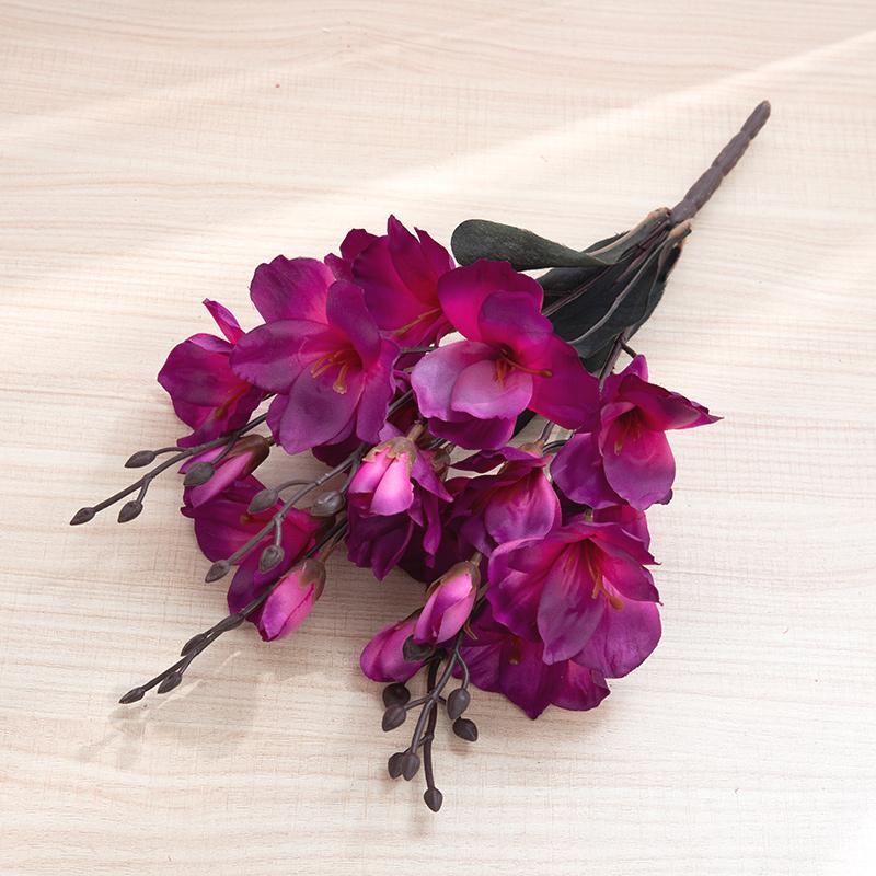 5 Gabeln, 20 Köpfe, hochwertige Kunstblumen, Herbst-Magnolien, Heimdekoration, Blumendekoration, gefälschte Weihnachtshochzeitsaccessoires