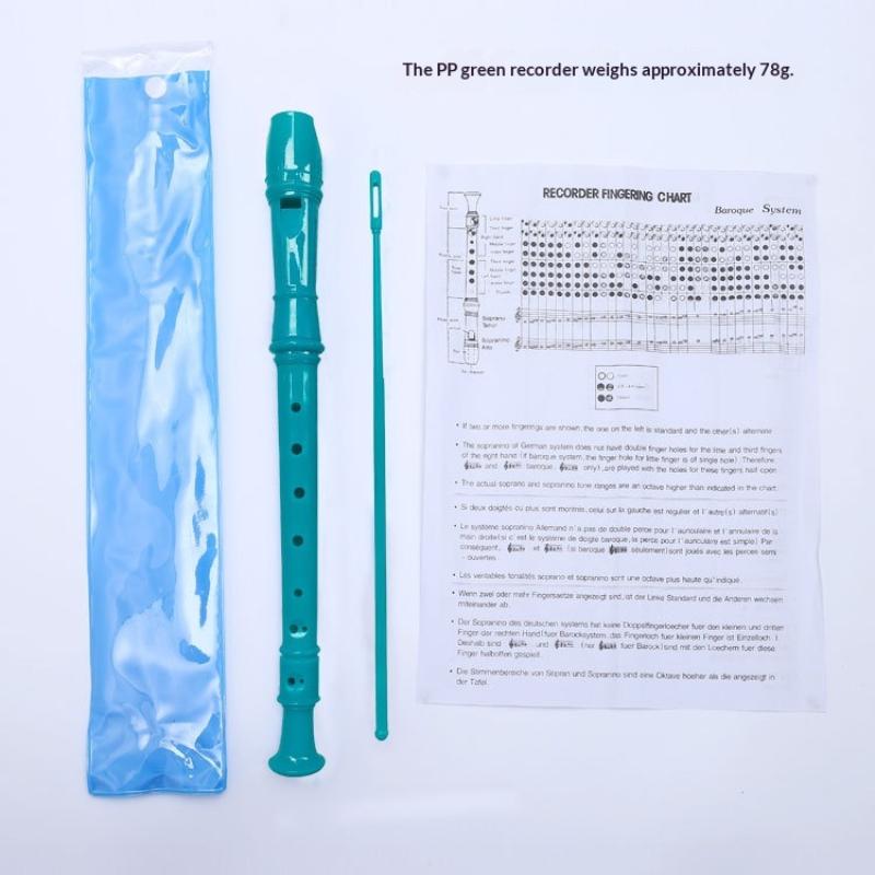 Professional Eight Hole Treble Long Flute Soprano Recorder Clarinet Food Grade Abs Non-Toxic Recorder Flute Instruments