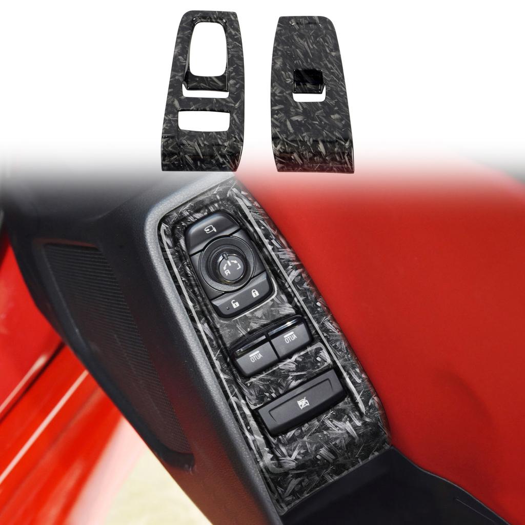 For Subaru BRZ ZD8 / Toyota GR86 ZN8 - Car Accessories ABS Car Door Window Lift Switch Cover Trim 2pcs LHD! RHD!