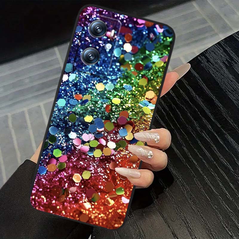 Shining creative patterns For OPPO Reno 5 6 7 A96 A40 A58 Realme GT A74 A78 Neo2 A74 A78 Find X5 X3 X7 X8 Black Phone Case
