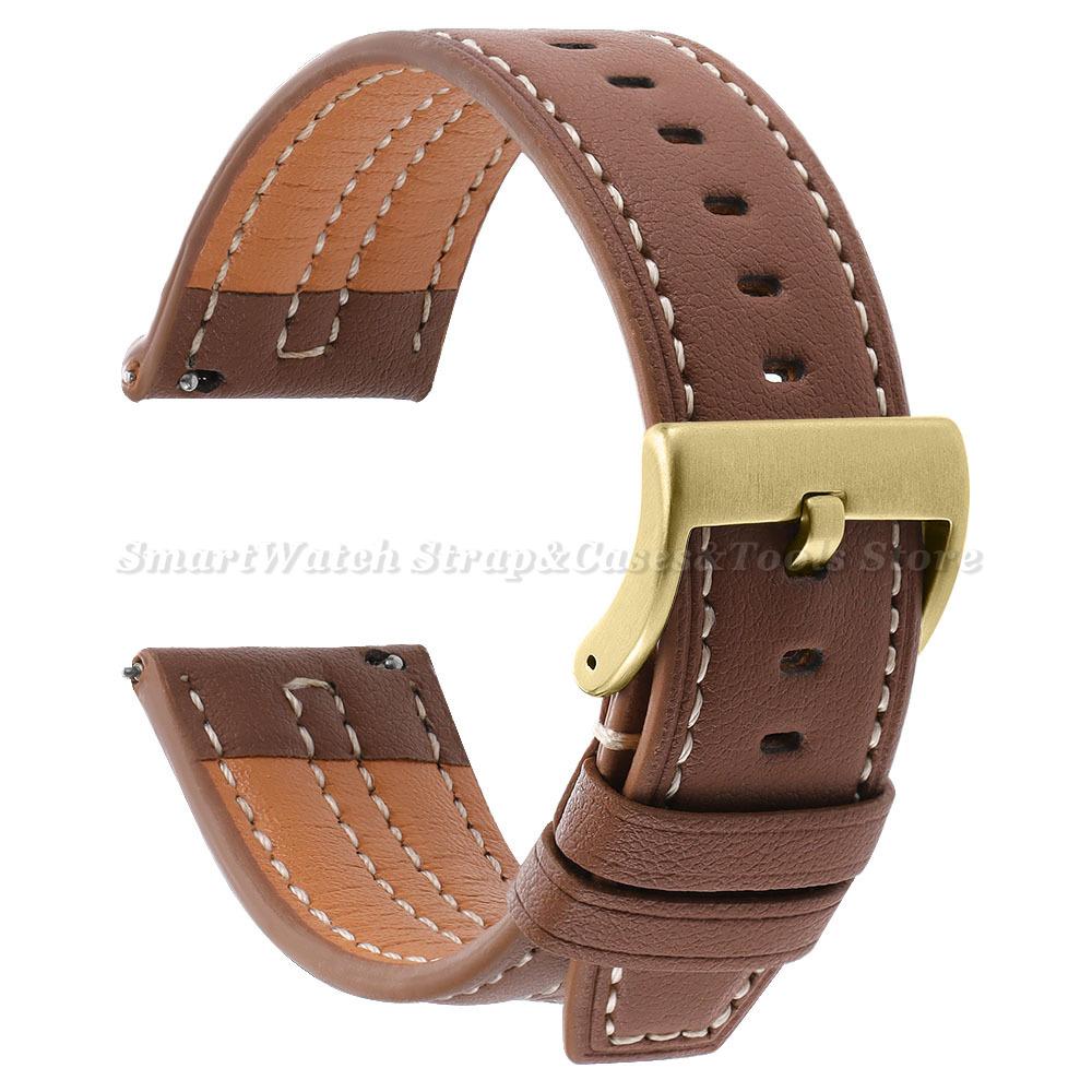 20mm 22mm Retro Watch Band Women Men Wristband Quick Release Universal Replacement Strap for Samsung Galaxy Watch 7 40mm / 44mm